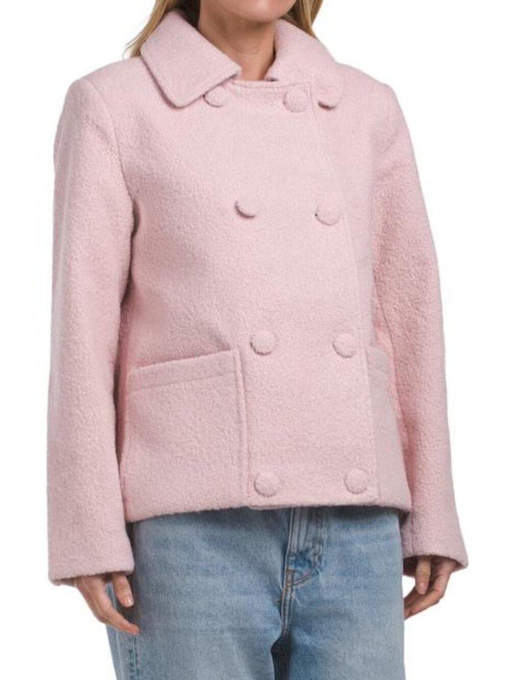 BERNARDO Short Double Breasted Coat